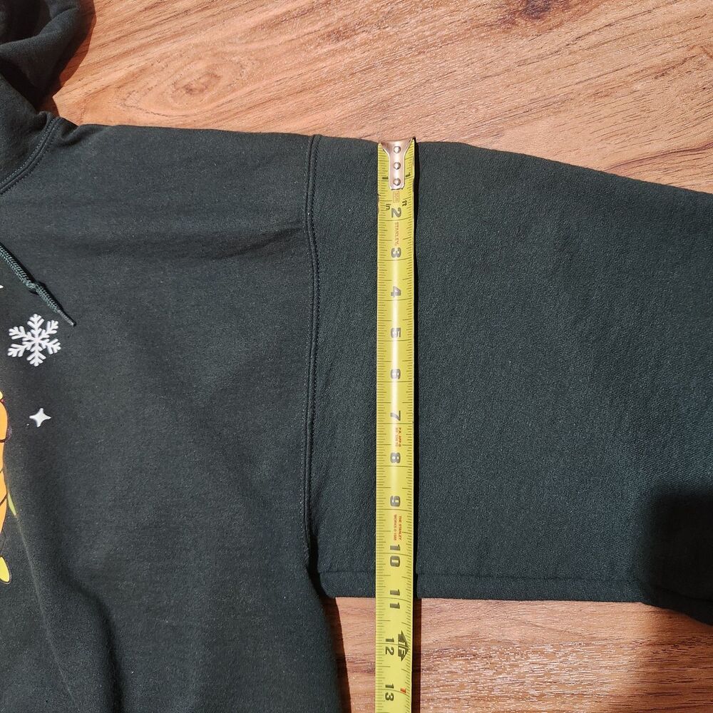 Gildan Disney Winnie The Pooh Christmas Light-Up Hoodie, Dark Green, 2XL - Picture 3 of 8